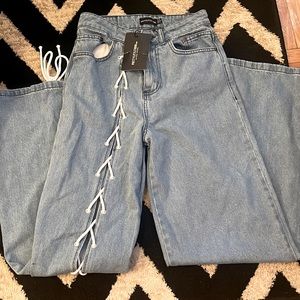 Brand New PLT Denim Cut Out Pants ( New With Tags)